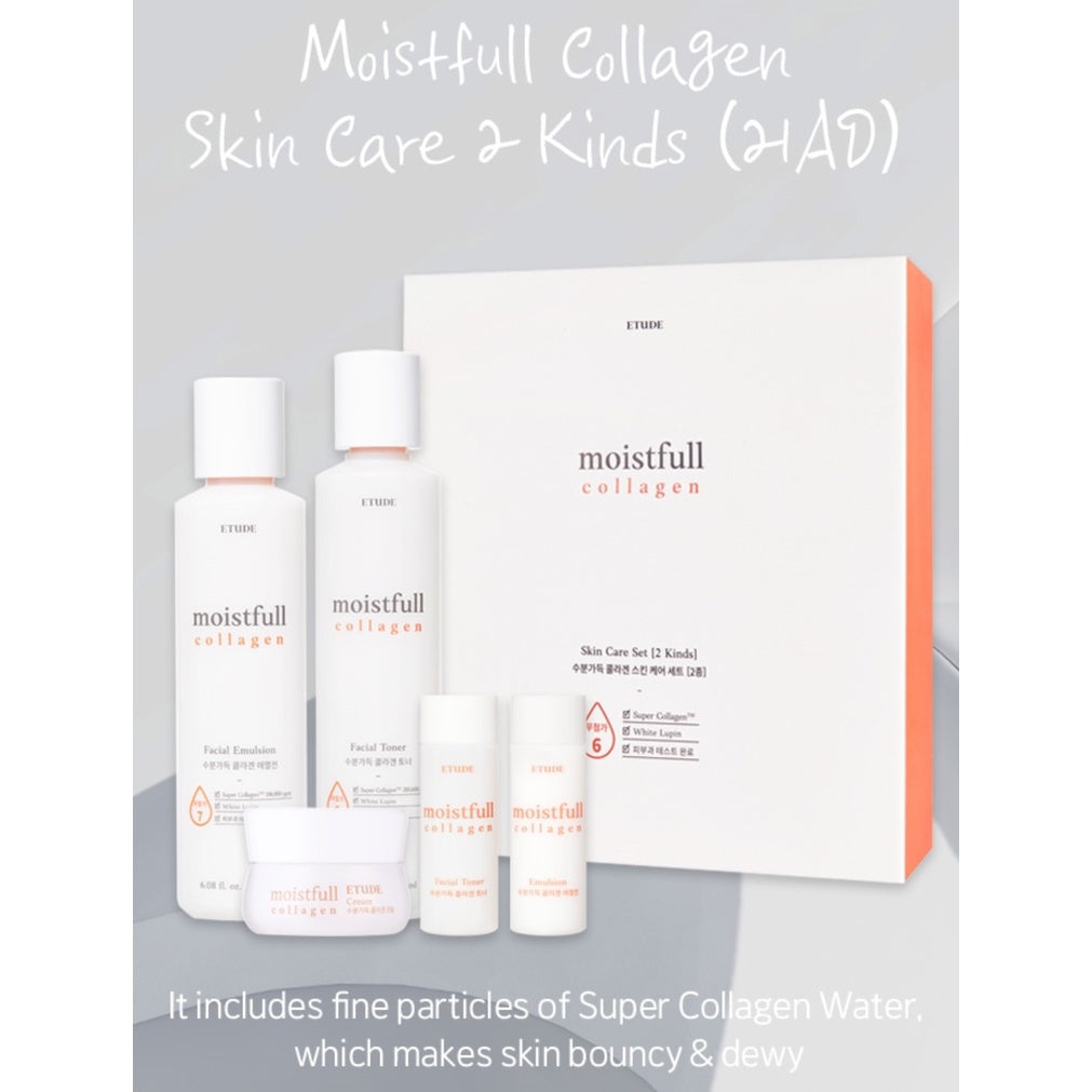 NEW [ETUDE HOUSE] Moistfull Collagen Skin Care Set / Shipping from Korea