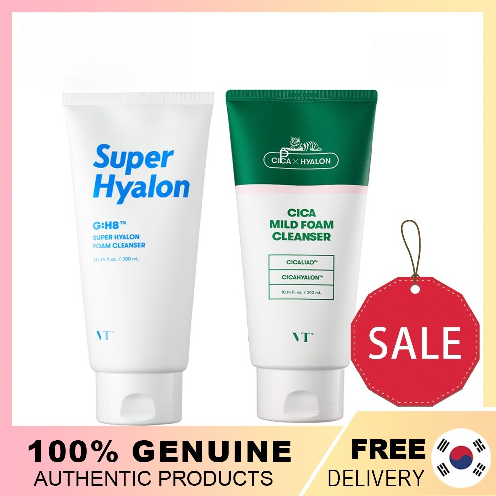 [VT] Cica Mild Foam Clanser / Progloss Foam Cleanser / Super Hyalon  Foam Cleanser 300 ml