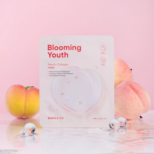 BANILA CO blooming youth peach collagen mask