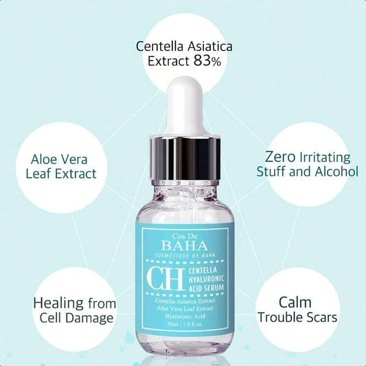Cos De BAHA Centella Asiatica Extract Facial Serum With Madecassoside 30ml/1.01 Oz