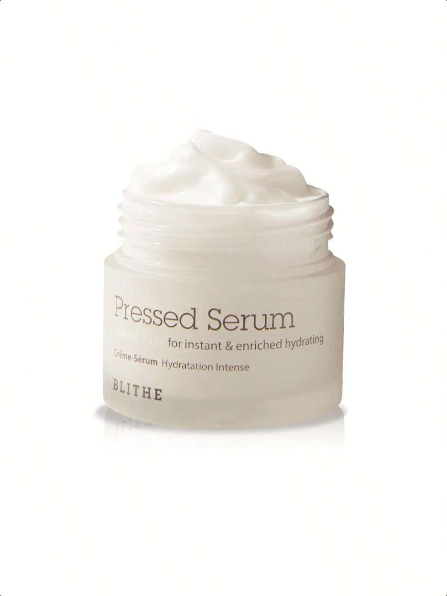 Blithe Pressed Serum 68.79% Wild Yam Moisturizing Serum With Cream Texture For Women, Vegan Mucin Safe For Sensitive Skin