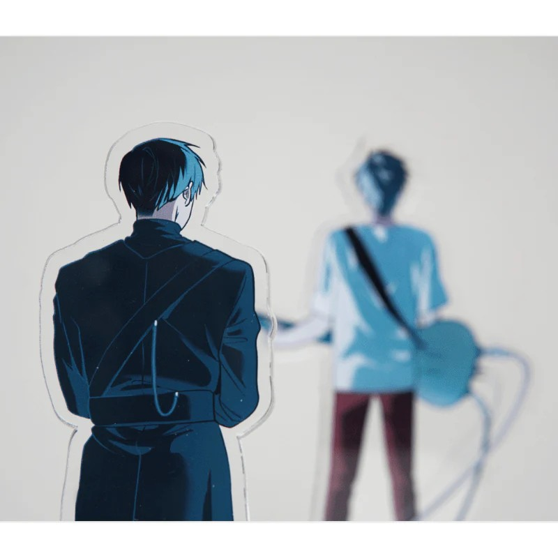2-Piece Alien Stage Ivan & Till Acrylic Desktop Stand Figures - Anime Decor Collection