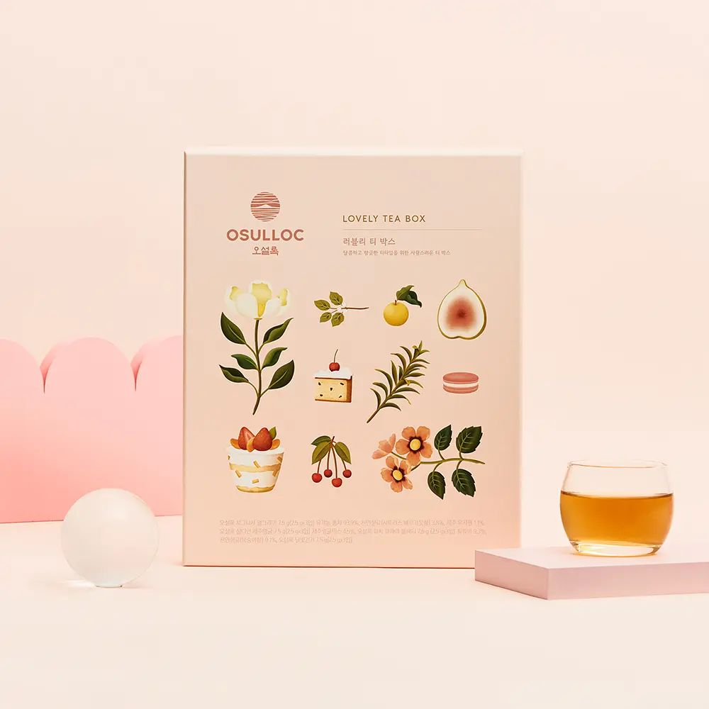 OSULLOC Lovely Tea Box Assorted Tea Gift Box 2.5g*12bag