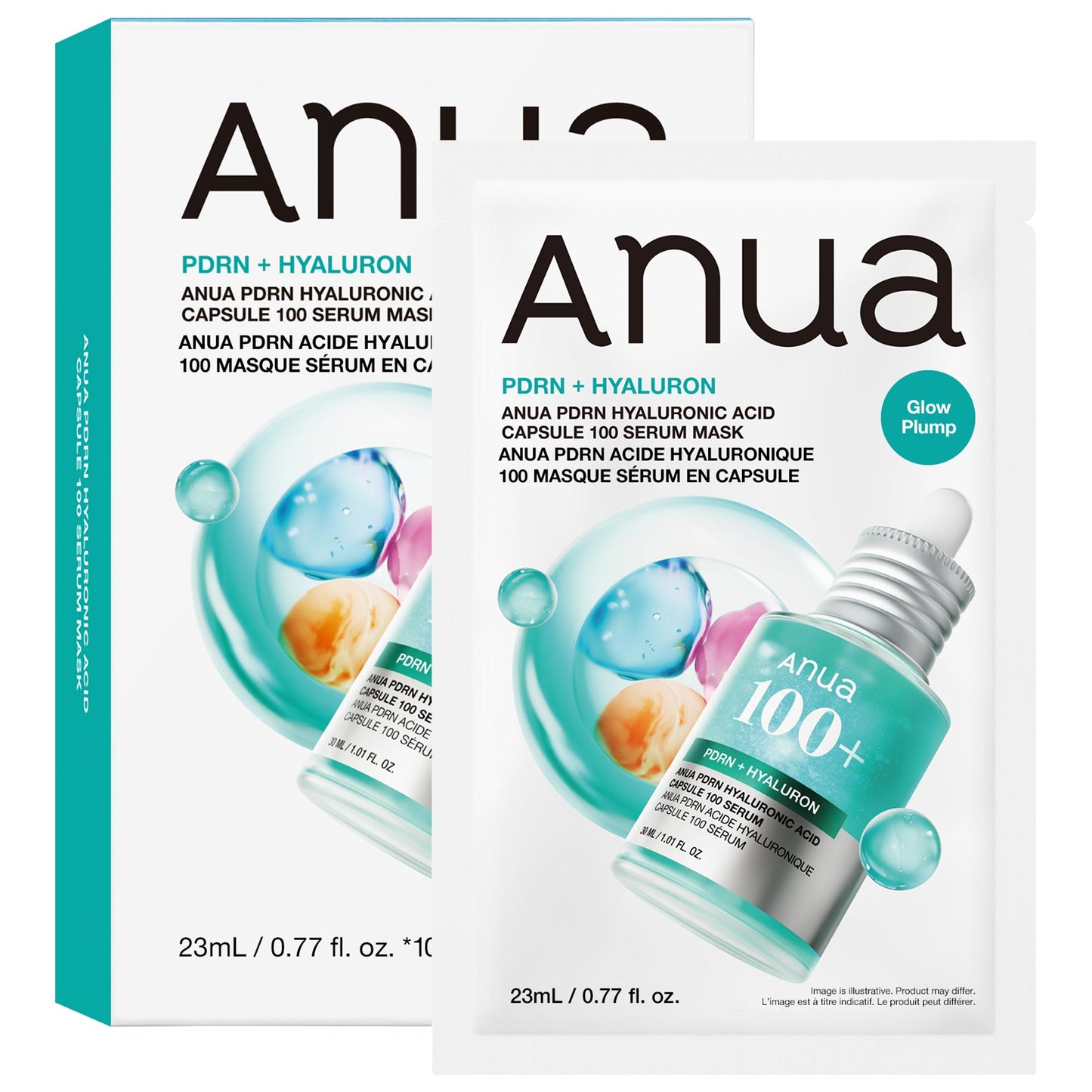 ANUA PDRN Hyaluronic Acid Capsule 100 Serum Mask 10PCS