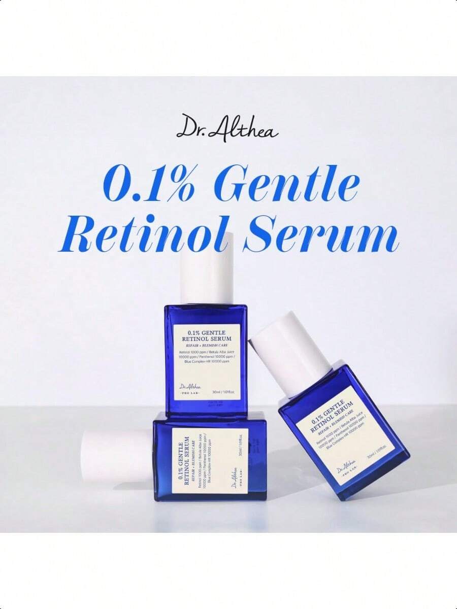 Dr. Althea 0.1 Gentle Retinol Serum - Korean Skincare, 1.01fl.Oz(30ml), Reduce Wrinkles, Fine Lines, & Signs Of Aging, Gentle Skincare For Day & Night