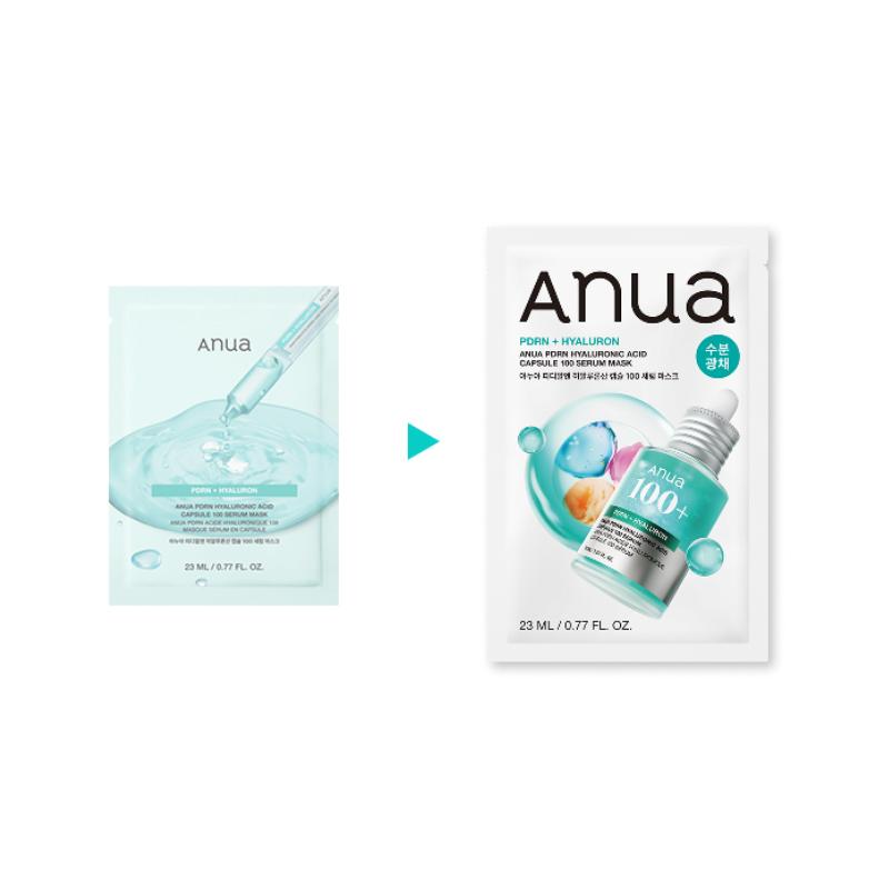ANUA PDRN Hyaluronic Acid Capsule 100 Serum Mask 10PCS