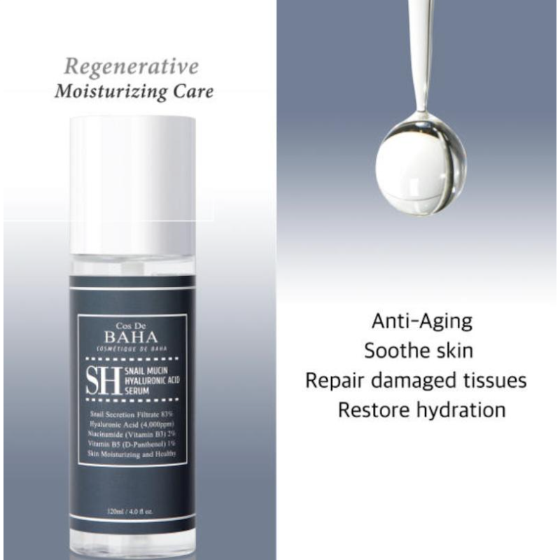 Cos De BAHA SH Snail Serum 120ml (3 Options)
