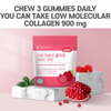 BOTO Pomegranate Small Molecular Collagen C 30 Gummies 6pcs 1 Box, 30 Tablets, 6 Pieces