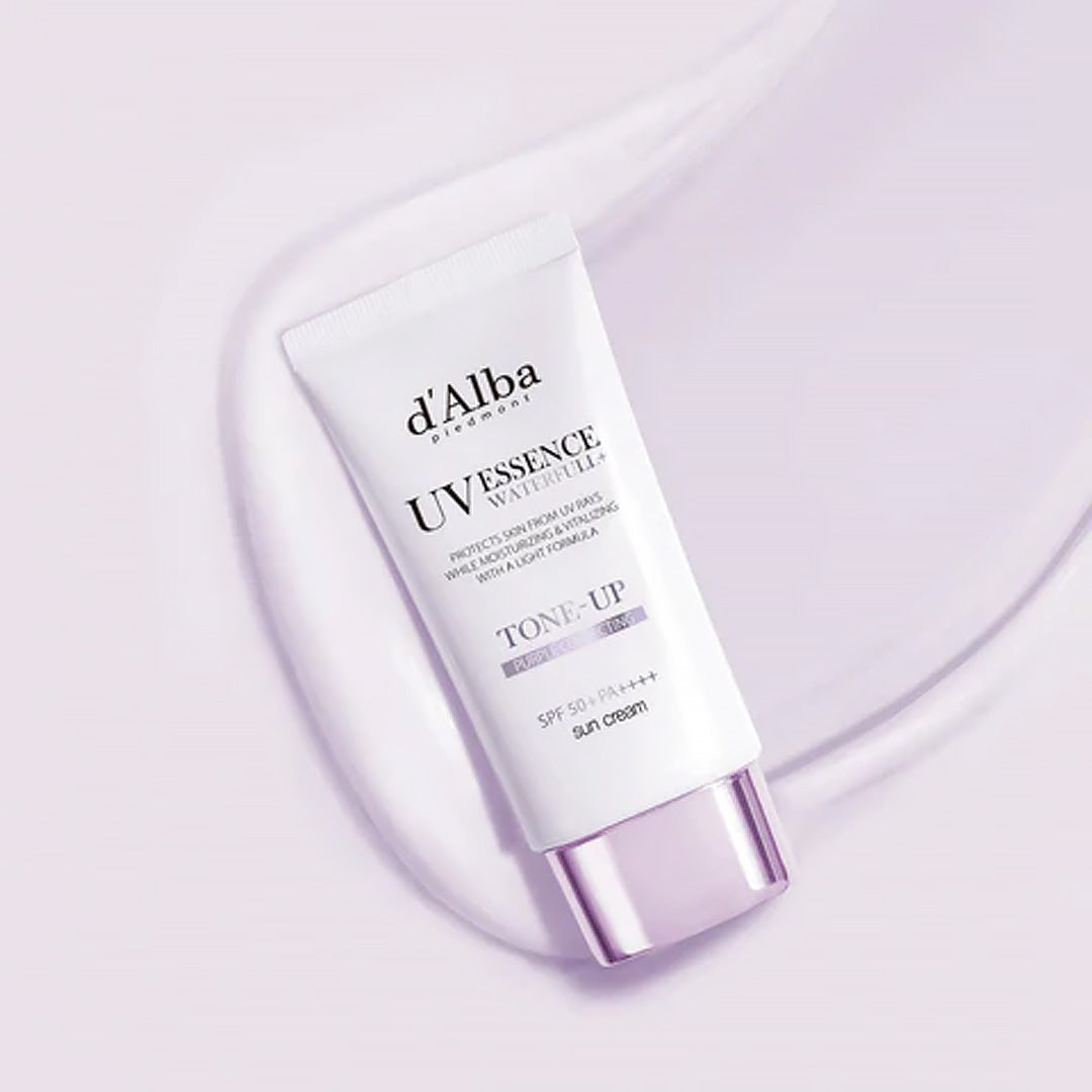 d'Alba Waterful Tone Up Sun Cream 50ml- Purple Correcting SPF50+PA++++