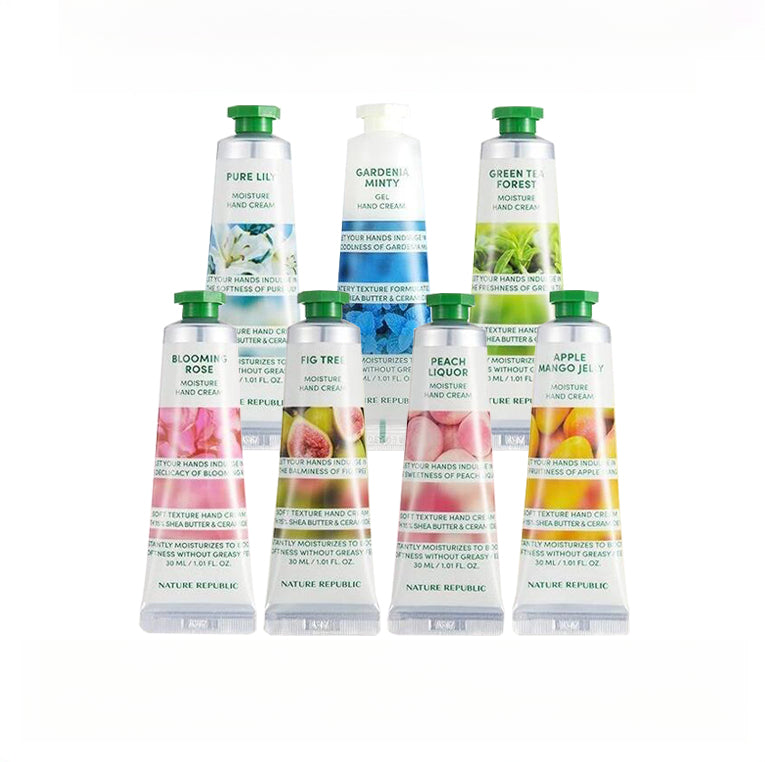 NATURE REPUBLIC  NEW Hand Cream 30ml Hand & Nature  (6 Types)