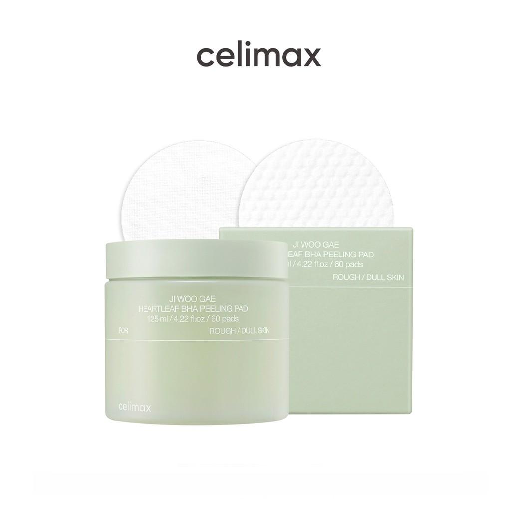 CELIMAX Jiwoogae Heartleaf BHA Peeling Pad 125ml 60pads