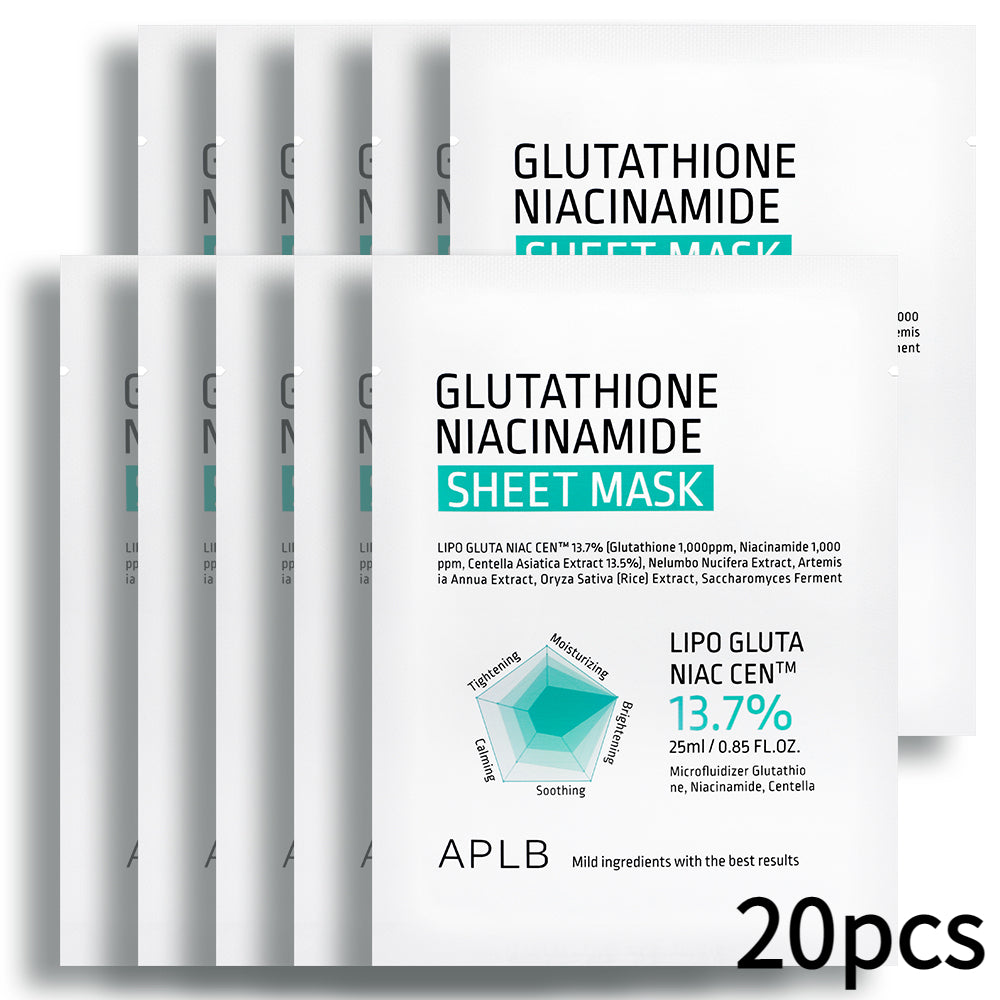 [APLB] Glutathione Niacinamide Sheet Facial Mask 25ml