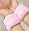 Solid Fuzzy Bath Wrist Band 1Pair