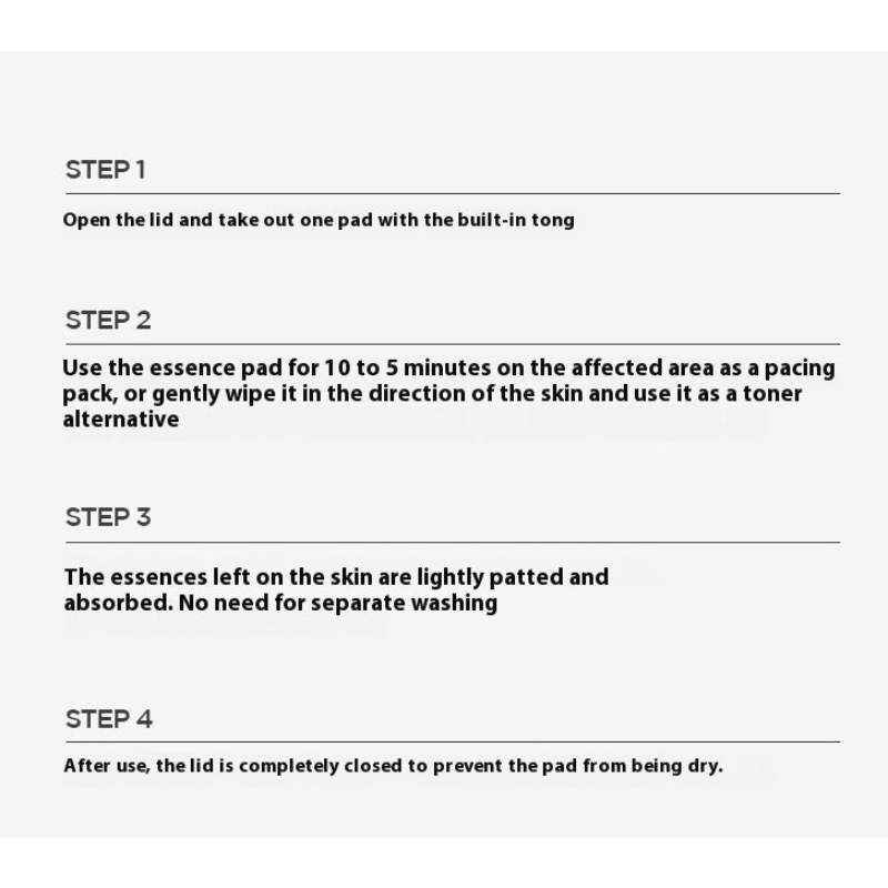 HOLIKA HOLIKA Less On Skin Essence Pad 120PCS 1PCS