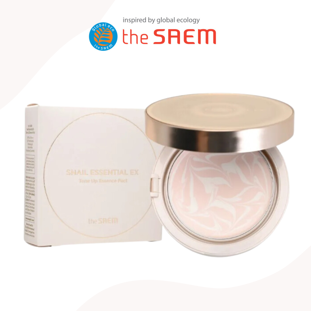 [the SAEM] SNAIL ESSENTIAL EX Tone Up Essence Pact SPF50/ PA+++ 15g