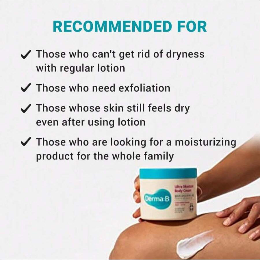 DERMA:B Ultra Moisture Body Cream With Olive Oil And Allantoin 430ml