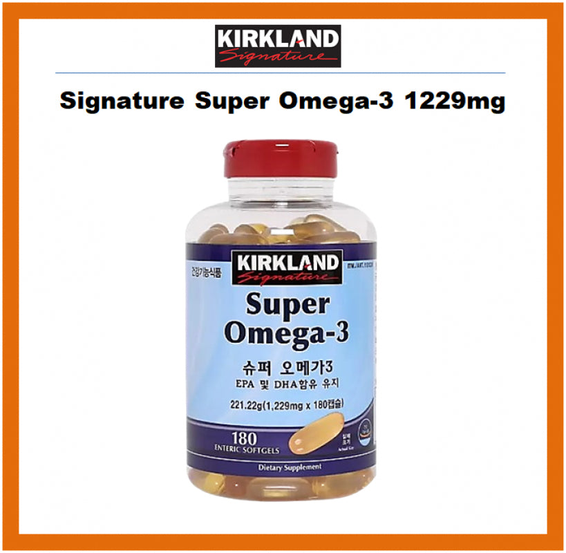 [KIRKLAND] Signature Super Omega 3 1229mg x 180 Soft gels