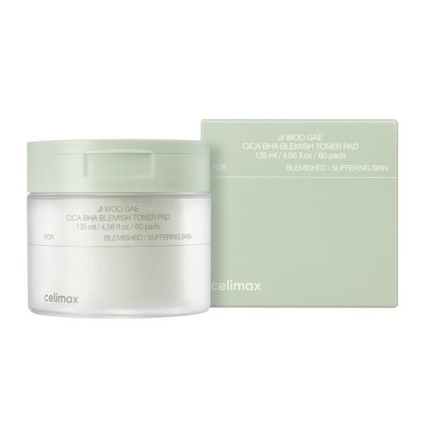 CELIMAX Ji Woo Gae Cica BHA Blemish Toner Pad 135ml/60pads