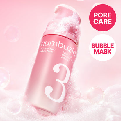 Numbuzin No.3 Smooth Texture PHA Prep Bubble Pack 90ml