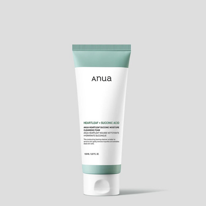 Anua Heartleaf Succinic Moisture Cleansing Foam 150ml new packging