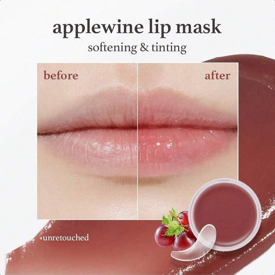 Nooni Applebutter Lip Sleeping Mask 12g/0.42 Oz | Shea Butter, Vitamins, Nourishing Treatment For Dry Lips, Soothing, Overnight Moisturizer, Mother's Day