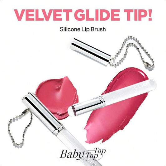 Clio Silicone Lip Brush, Multi-Purpose Makeup Blending Brush With Lid For Lipstick, Lip Gloss, Balm | K-Beauty Reusable Lip Applicator 1 Count (Pack of 1)