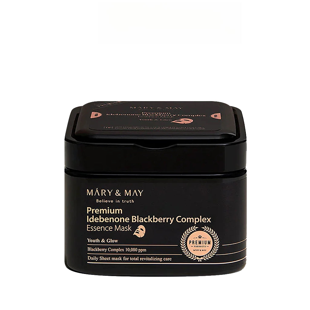 Mary & May Premium Idebenone Blackberry Complex Essence Mask - 20 sheets