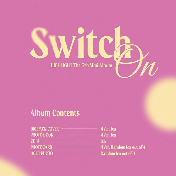 HIGHLIGHT THE 5TH MINI ALBUM [Switch On] (Digipack Ver.) [Random Version]