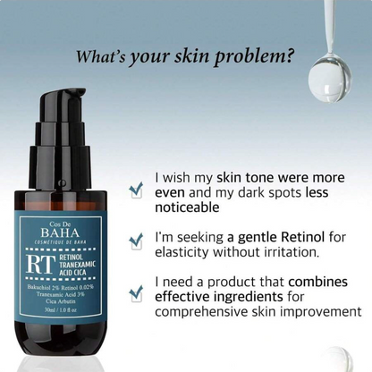 Cos De BAHA Retinol & Tranexamic Acid Radiance Boost Facial Serum 30ml