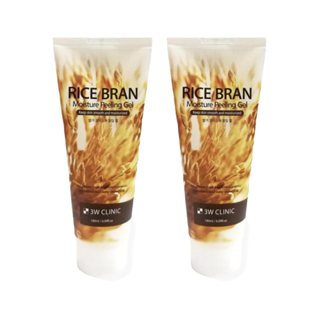 3w Clinic Rice Bran Moisture Peeling Gel 180ml (3 Options)