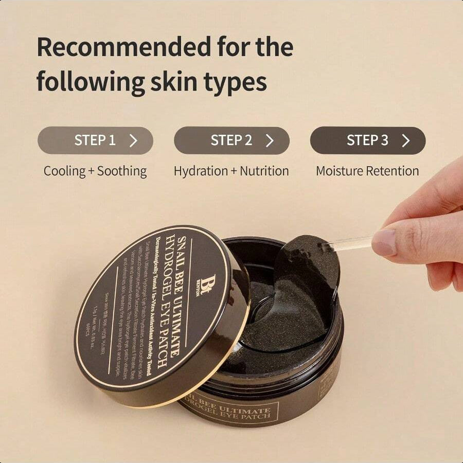 Benton Snail Bee Ultimate Hydrogel Eye Patch 1.1g/0.03 Oz (60pcs)