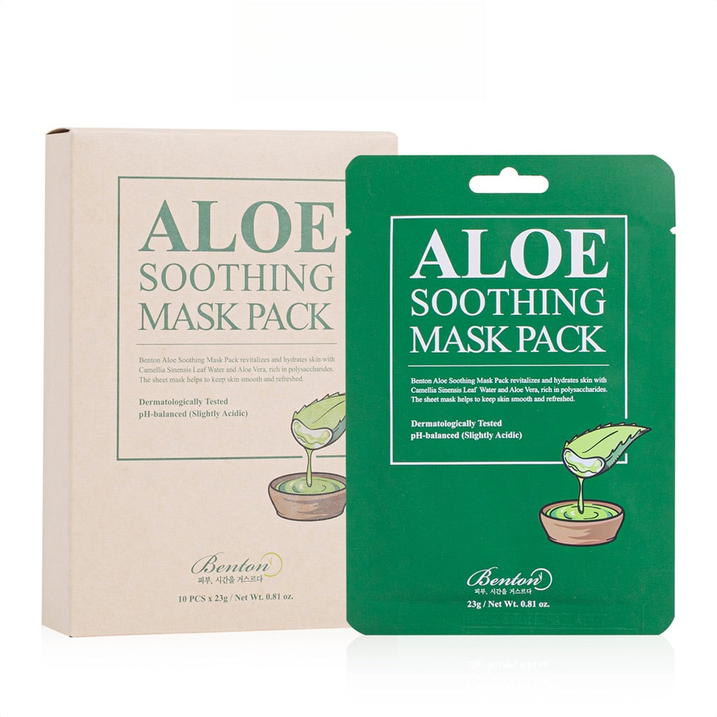 BENTON Aloe Soothing Mask Pack Box of 10pcs