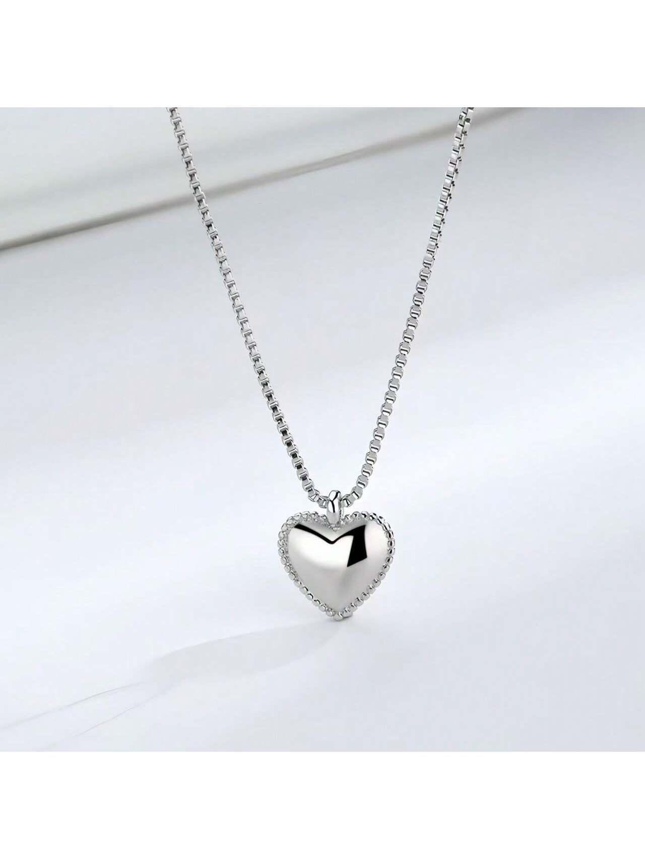 Sterling Silver Heart Pendant Necklace