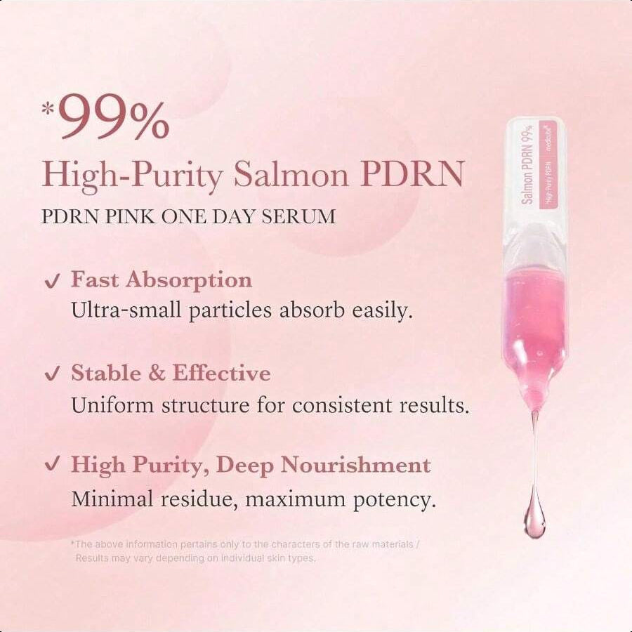 Medicube Salmon DNA PDRN Pink One Day Serum 15ml*10ea