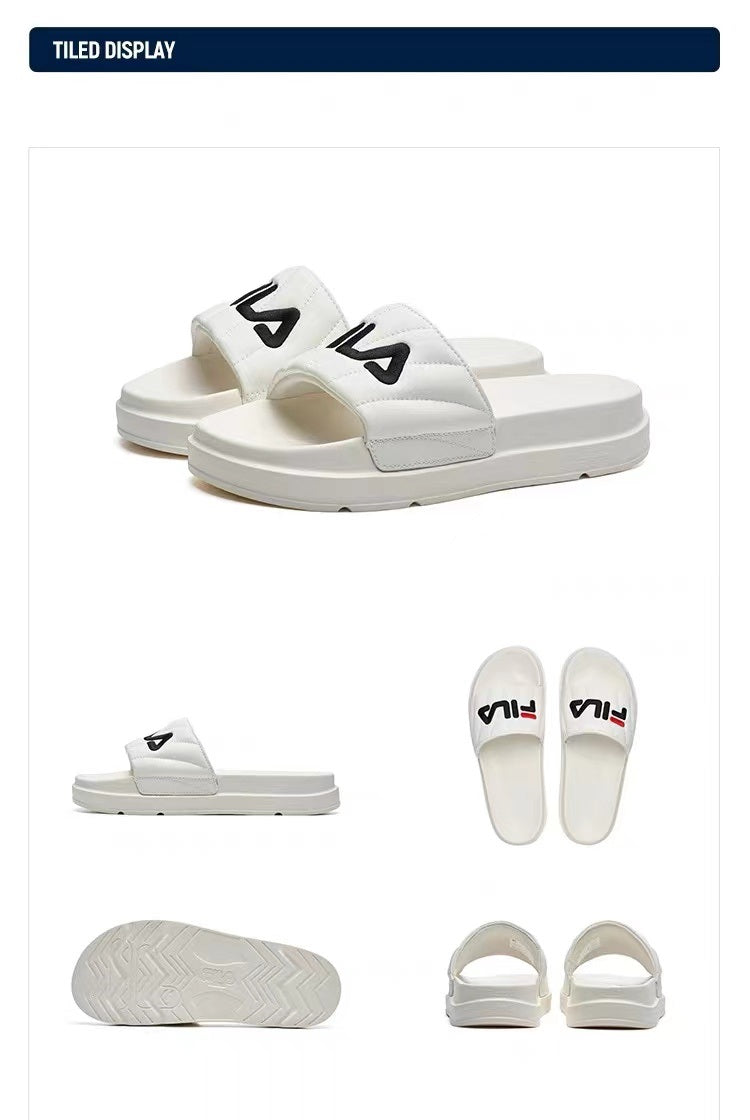 FILA striped thick sole small logo sandals FS1SLA202