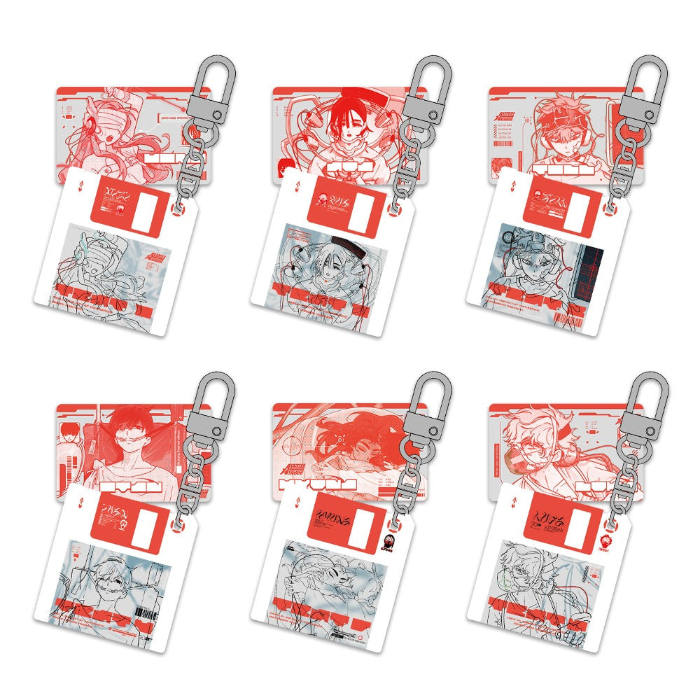 [Pre-order] ALIEN STAGE Floppy Disk Acrylic Keyholder+Recognition Card Set