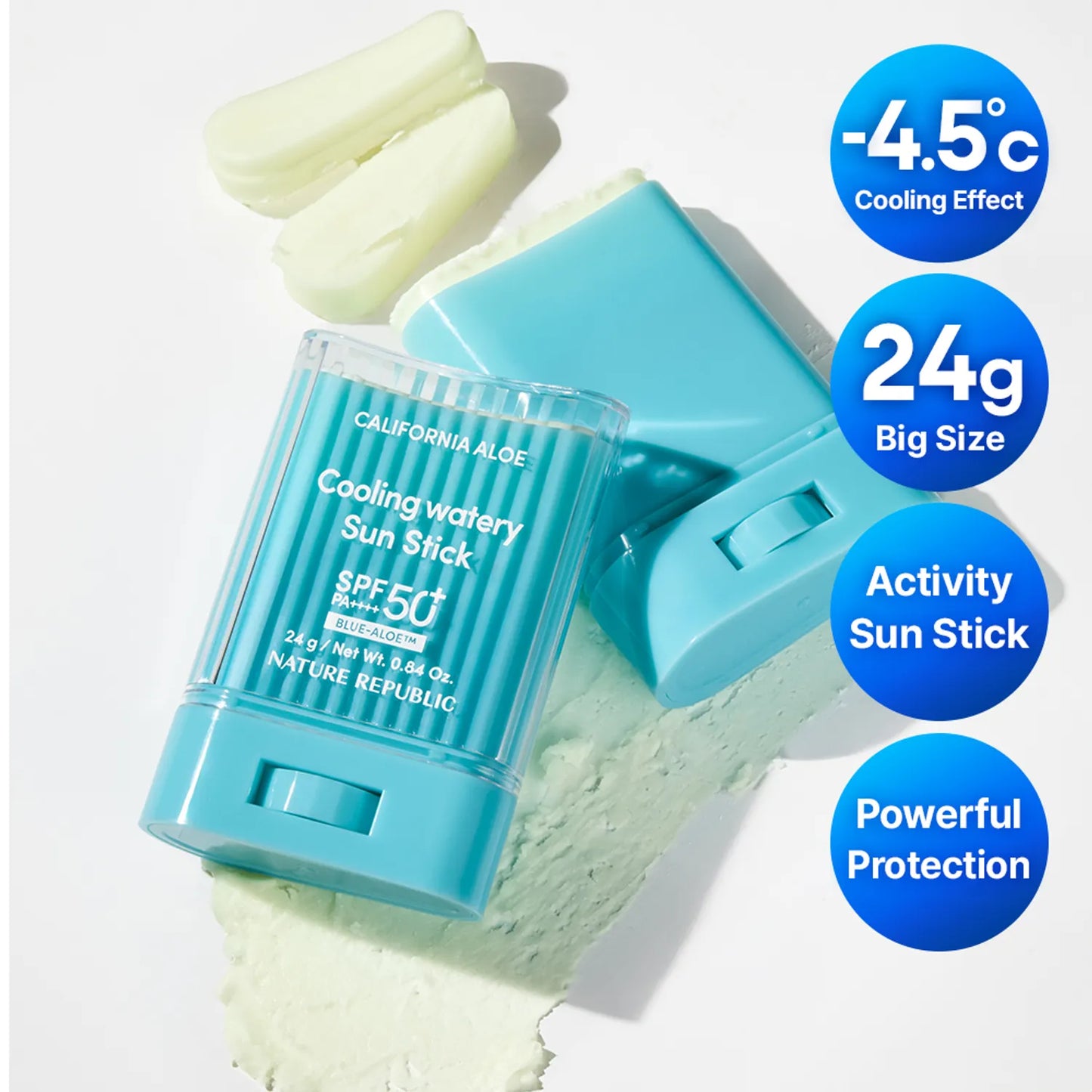 NATURE REPUBLIC California Aloe Cooling Watery Sun Stick 24g