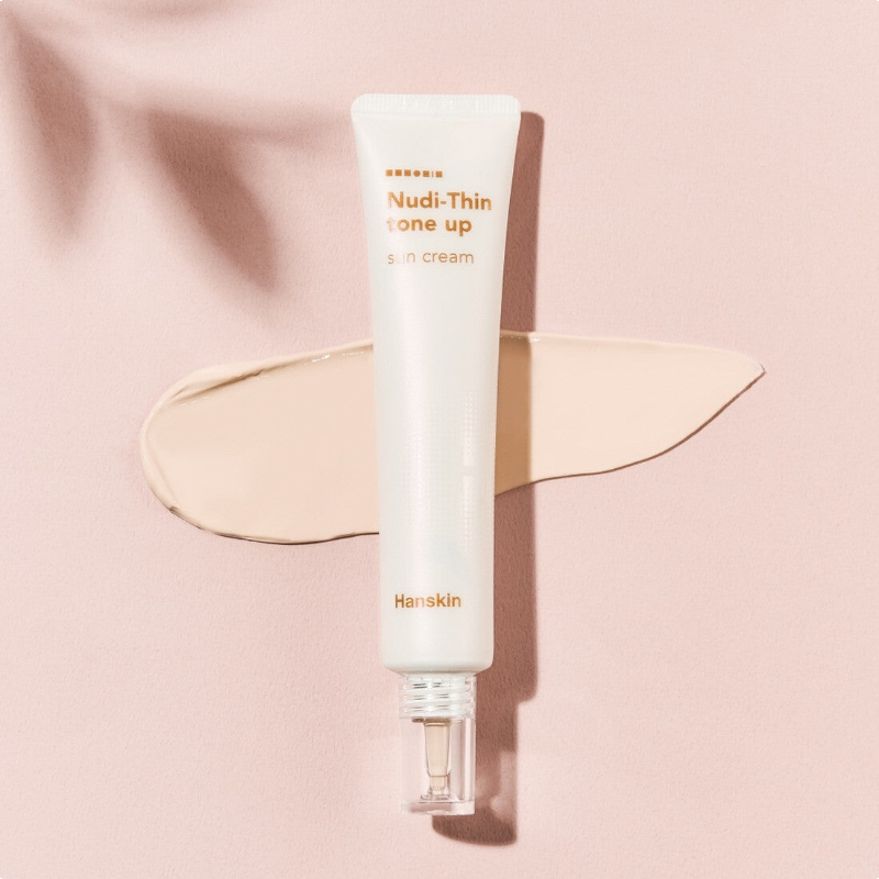 Hanskin Nudi Thin MakeUp Tone Up Lighting Finish Sunscreen SPF50+ PA++++ 40ml