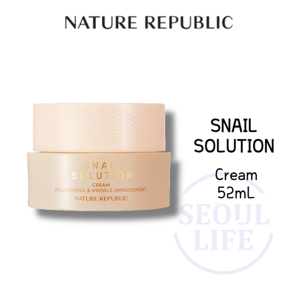 NATURE REPUBLIC Snail Solution Skin Booster 130mL / Emulsion 120mL / Cream 52mL / Foam Cleanser 150mL