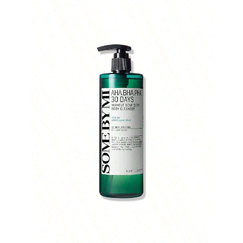 SOME BY MI AHA BHA PHA 30 Days Miracle Acne Clear Body Cleanser - 13.5oz, 400ml