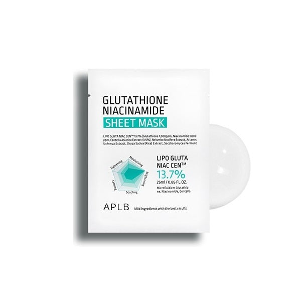 [APLB] Glutathione Niacinamide Sheet Facial Mask 25ml