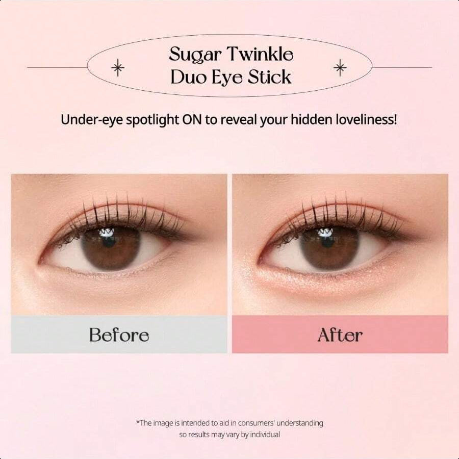 Peripera Sugar Twinkle Duo Eye Shadow Stick 007 Pink Linen 4ml/0.14oz