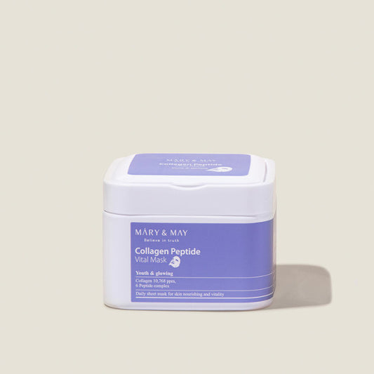 mary&may Collagen Peptide Vental Pull-free mask pack 30pcs