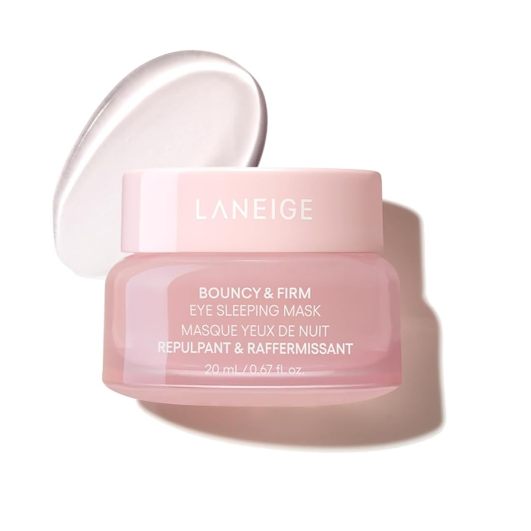 LANEIGE Bouncy & Firm Eye Sleeping Mask 20ml: Depuff and Firm with Peony & Collagen Complex