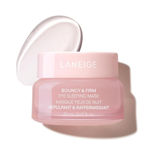 LANEIGE Bouncy & Firm Eye Sleeping Mask 20ml: Depuff and Firm with Peony & Collagen Complex