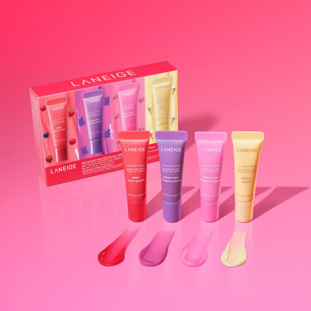 LANEIGE Mini Lip Glowy Balm 5ml* 4Pieces Set