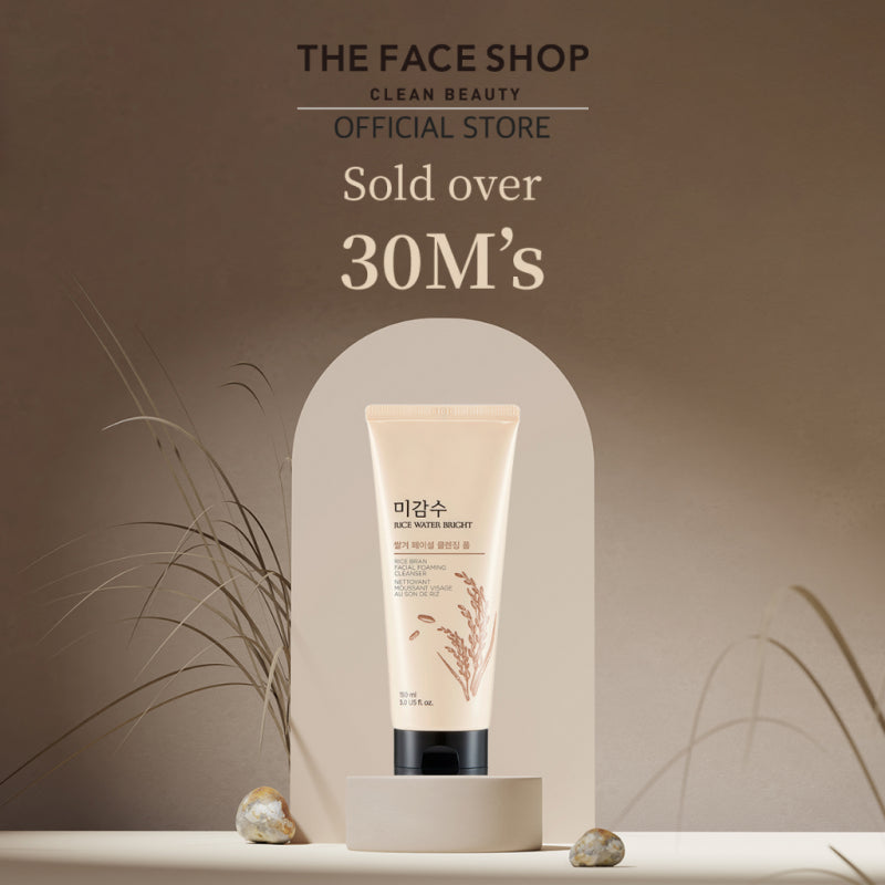 THE FACE SHOP Rice Water Bright Rice Bran Foaming Cleanser 150ml