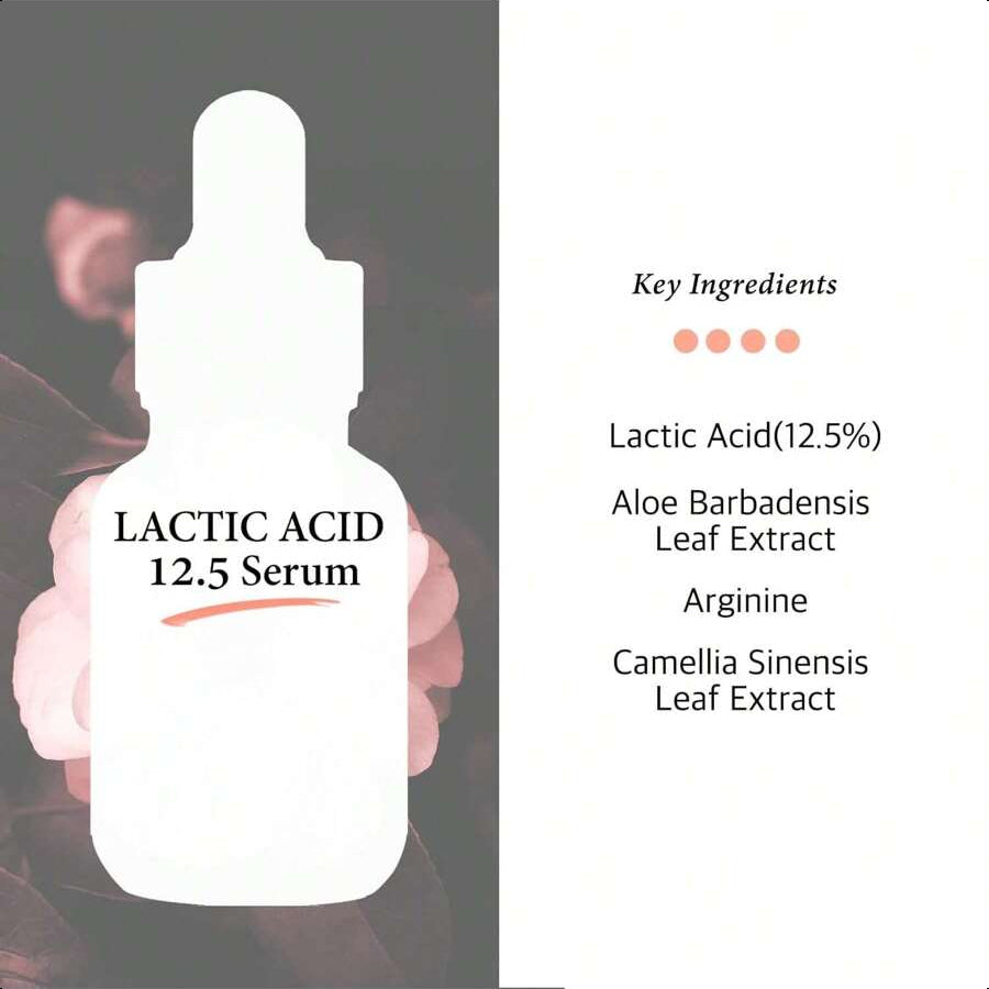 Cos De BAHA Lactic Acid 12.5% Hydrating Serum With Botanical Extracts 30ml
