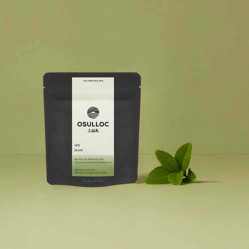 OSULLOC SEJAK Jeju Organic Green Tea Loose Leaf 40g