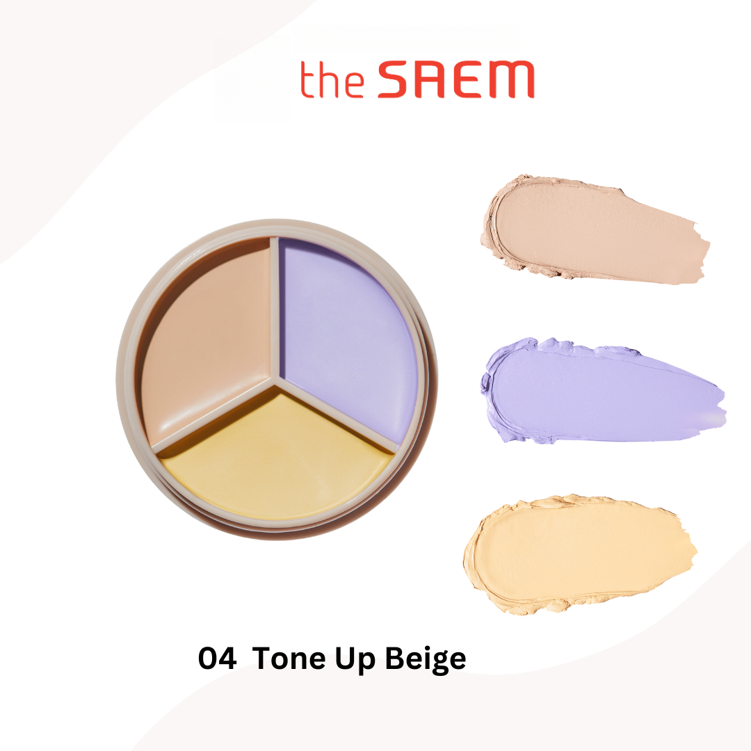 the SAEM Cover Perfection Triple Pot Concealer 4 colors